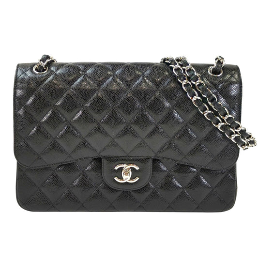 CHANEL シャネル マトラッセ30 シルバーチェーン 24番台 ショルダーバッグ ブラック 管理番号：11574