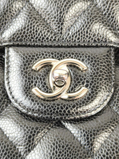CHANEL シャネル マトラッセ30 シルバーチェーン 24番台 ショルダーバッグ ブラック 管理番号：11574
