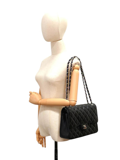 CHANEL シャネル マトラッセ30 シルバーチェーン 24番台 ショルダーバッグ ブラック 管理番号：11574
