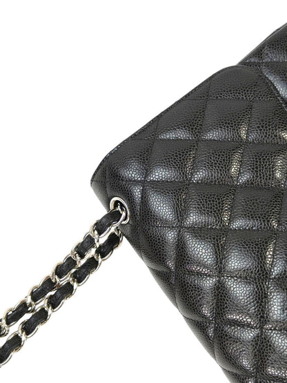 CHANEL シャネル マトラッセ30 シルバーチェーン 24番台 ショルダーバッグ ブラック 管理番号：11574