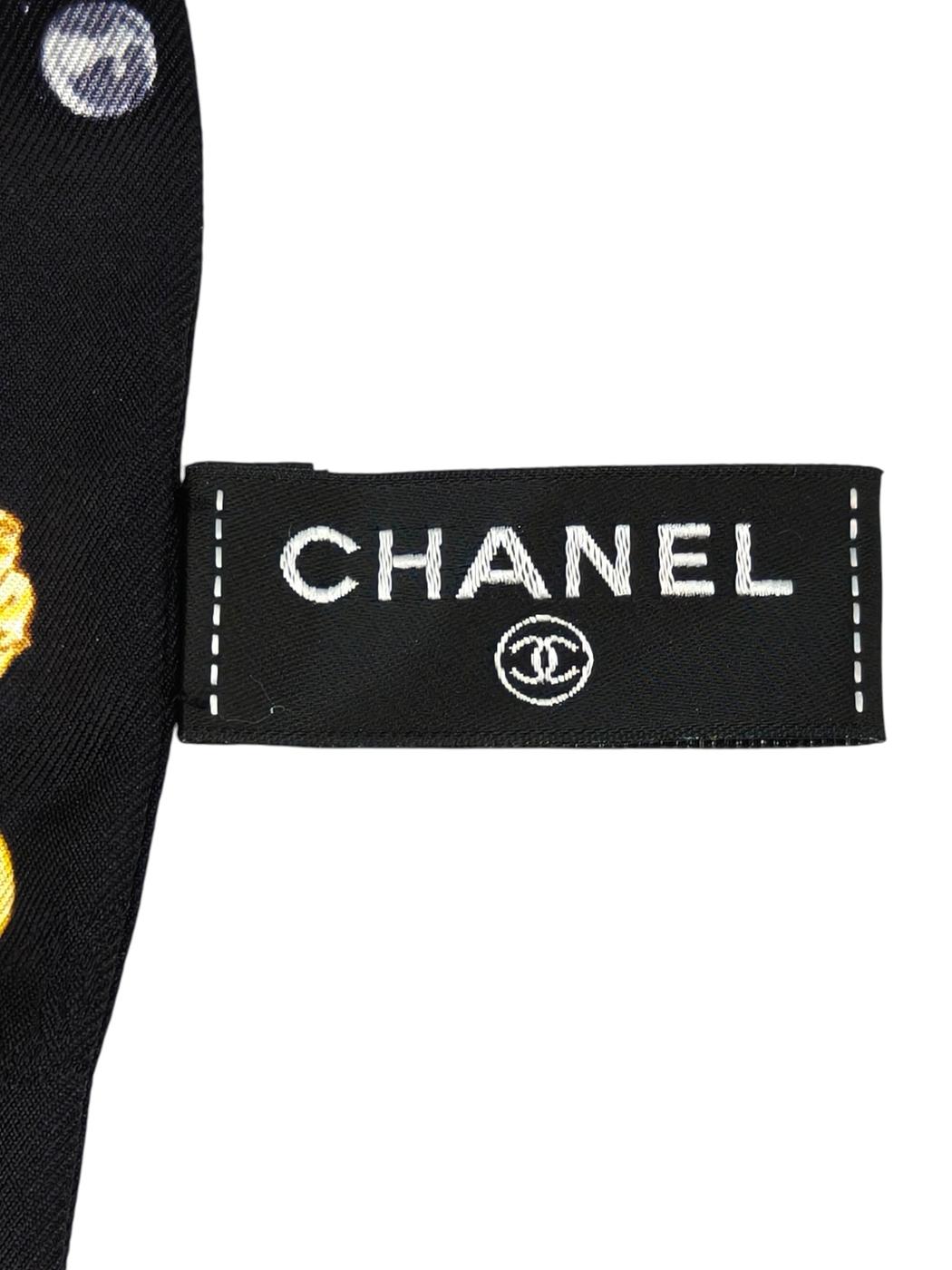 CHANEL シャネル ジュエリー柄 ツイリー ブラック 管理番号：11578