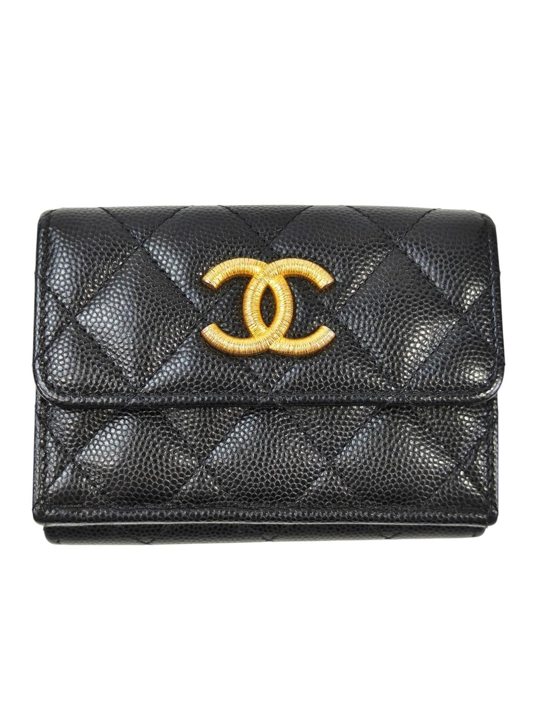CHANEL シャネル/マトラッセココマーク折財布/173*****/ABランク/82