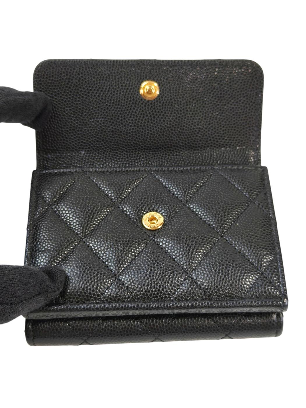 暇暇人♪CHANEL マトラッセ 三つ折り財布 ココマーク CHANEL シャネル マトラッセ ココマーク 三つ折り財布 ブラック 管理
