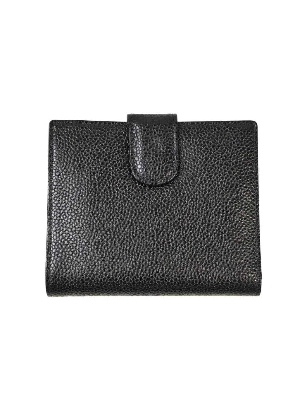 CHANEL シャネル ココマーク 二つ折り財布 ブラック 管理番号：11580