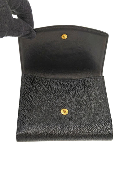 CHANEL シャネル ココマーク 二つ折り財布 ブラック 管理番号：11580