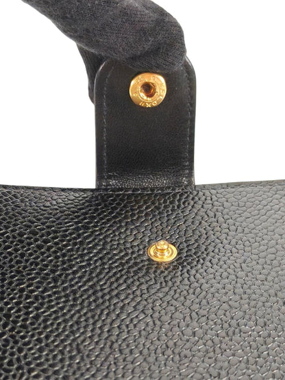 CHANEL シャネル ココマーク 二つ折り財布 ブラック 管理番号：11580