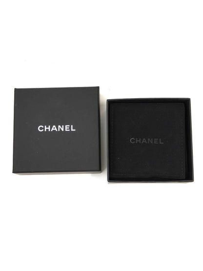 CHANEL シャネル デニムフラワー ココマーク ピアス シルバー×ブルー 管理番号：11581