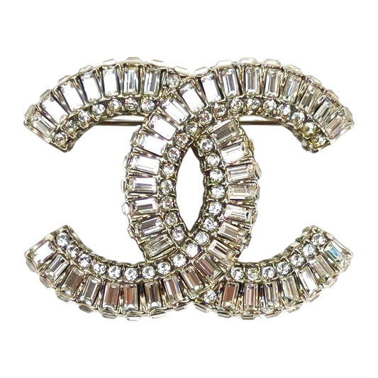 CHANEL シャネル ココマークラインブローチ シルバー 管理番号：11583