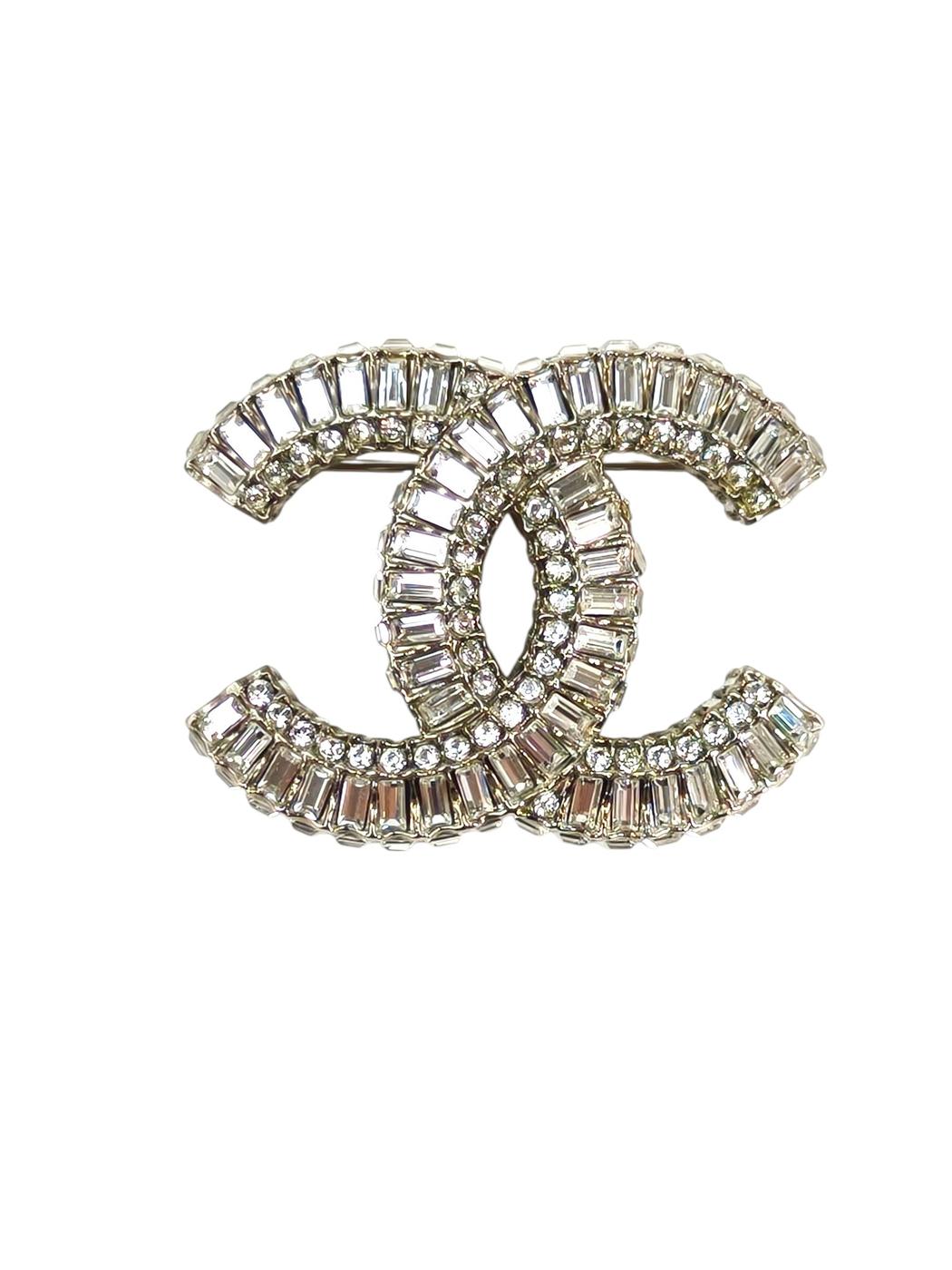 CHANEL シャネル ココマークラインブローチ シルバー 管理番号：11583