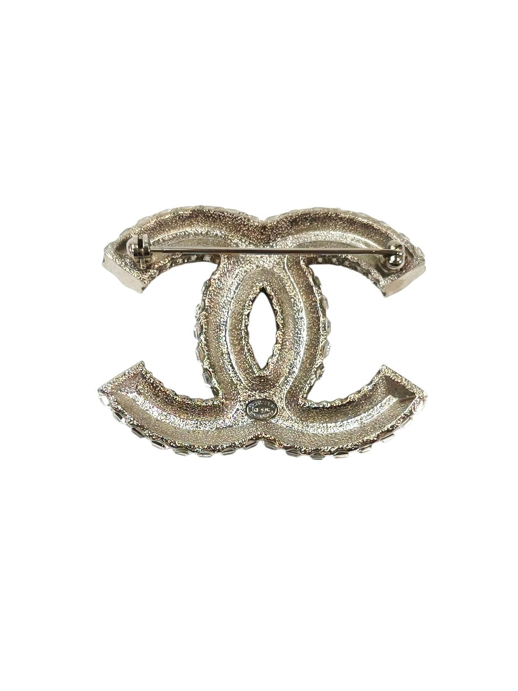CHANEL シャネル ココマークラインブローチ シルバー 管理番号：11583