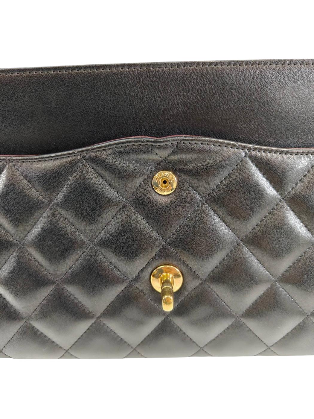 CHANEL シャネル マトラッセ ダブルフラップ 30 20番台 ショルダーバッグ ブラック 管理番号：11594