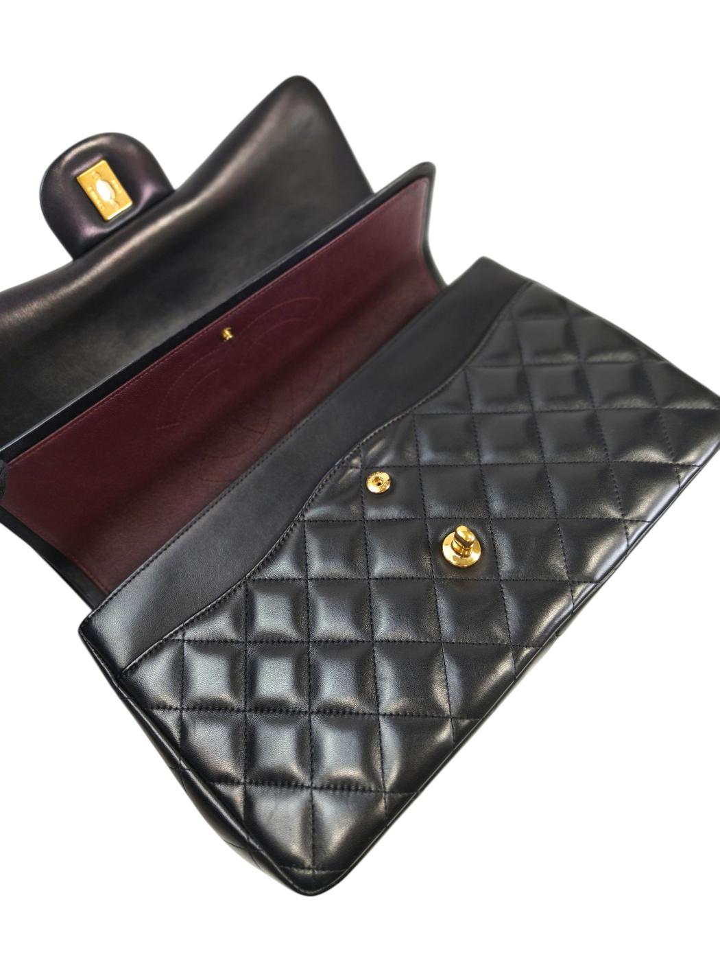CHANEL シャネル マトラッセ ダブルフラップ 30 20番台 ショルダーバッグ ブラック 管理番号：11594