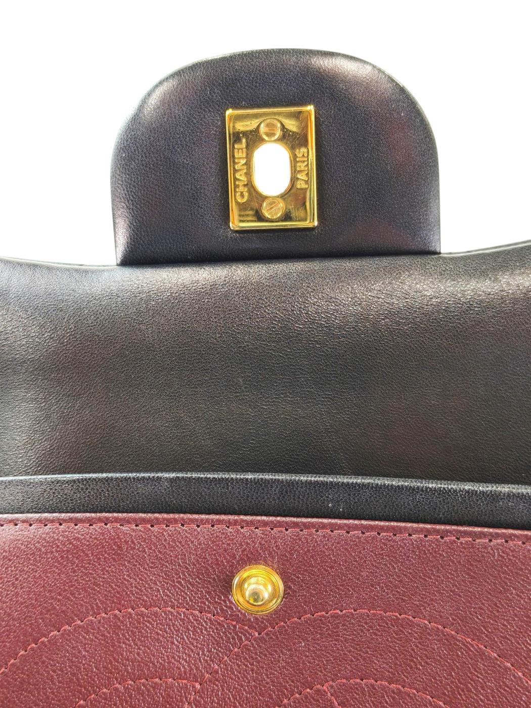 CHANEL シャネル マトラッセ ダブルフラップ 30 20番台 ショルダーバッグ ブラック 管理番号：11594