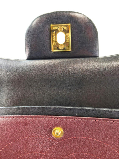 CHANEL シャネル マトラッセ ダブルフラップ 30 20番台 ショルダーバッグ ブラック 管理番号：11594
