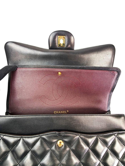 CHANEL シャネル マトラッセ ダブルフラップ 30 20番台 ショルダーバッグ ブラック 管理番号：11594