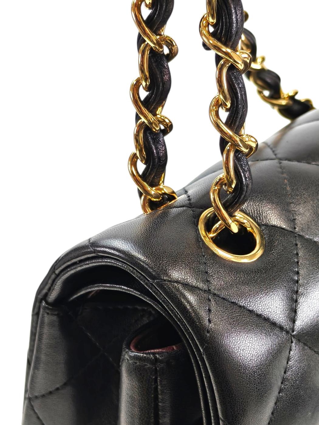 CHANEL シャネル マトラッセ ダブルフラップ 30 20番台 ショルダーバッグ ブラック 管理番号：11594