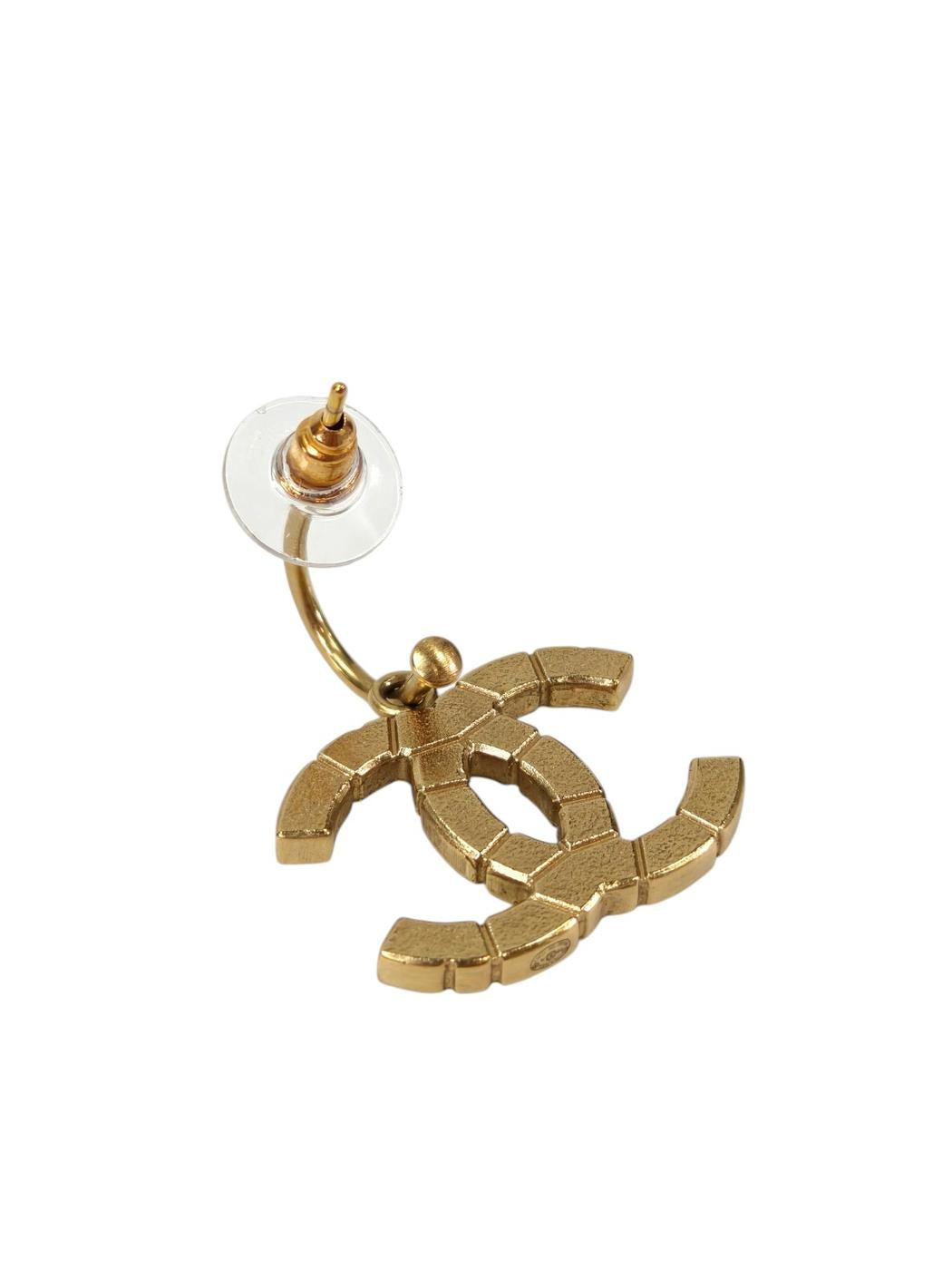CHANEL シャネル ココマーク 2009年製 ピアス ゴールド 管理番号：11595