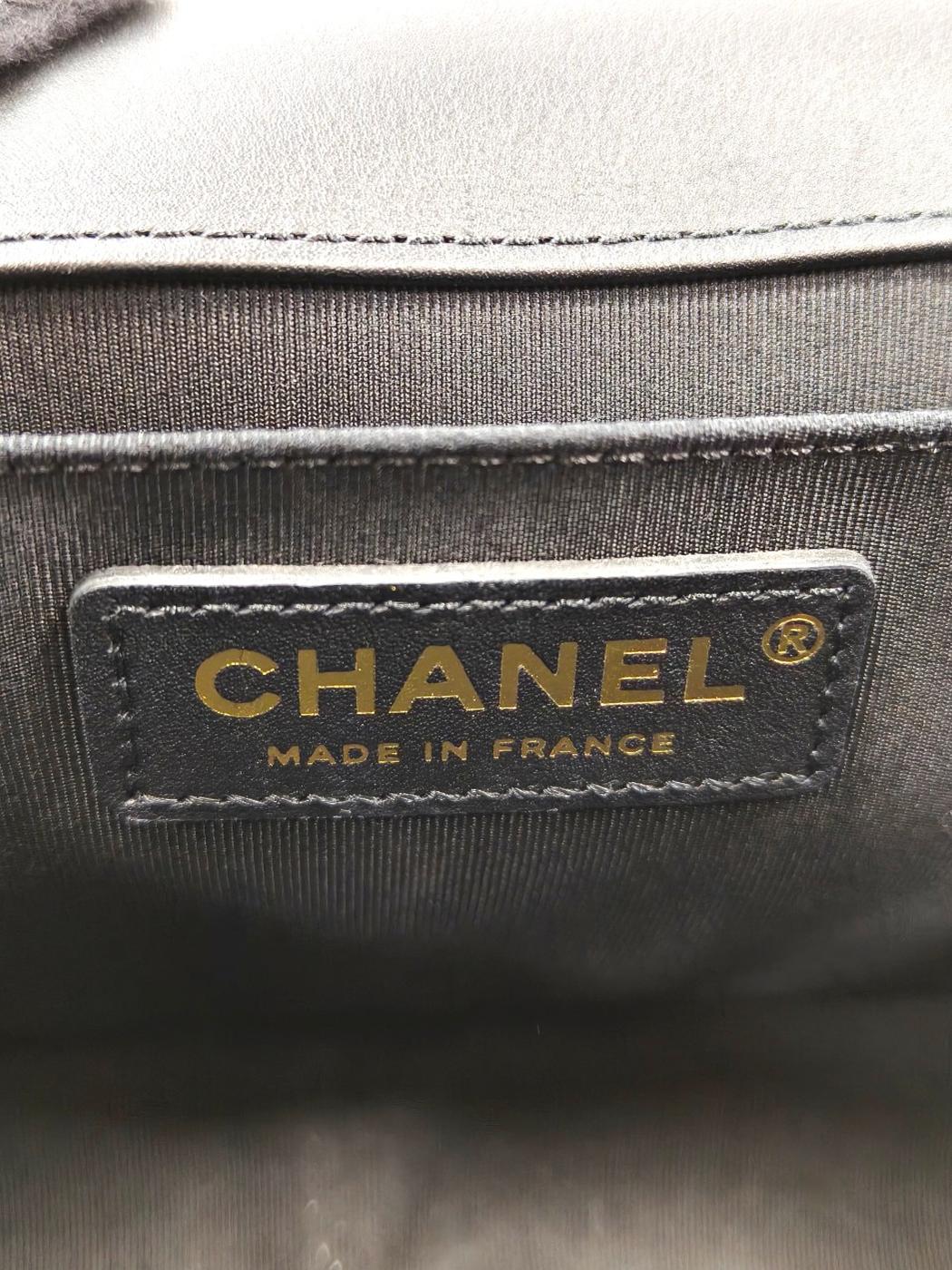 CHANEL シャネル ボーイシャネル 2002年製 ショルダーバッグ ブラック  管理番号：11597