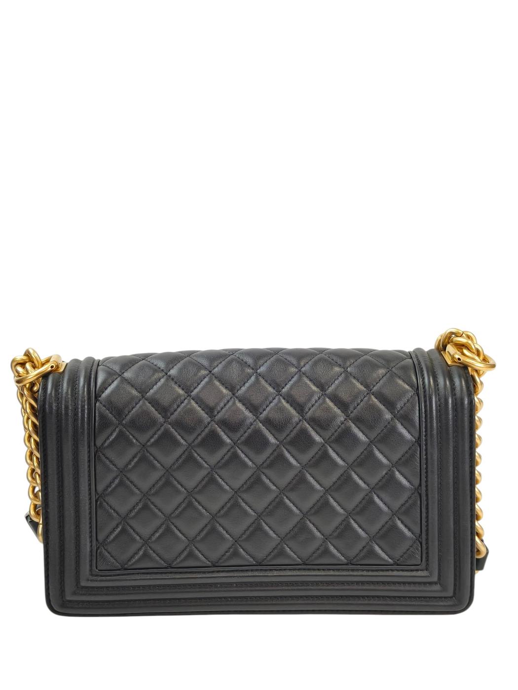 CHANEL シャネル ボーイシャネル 2002年製 ショルダーバッグ ブラック  管理番号：11597