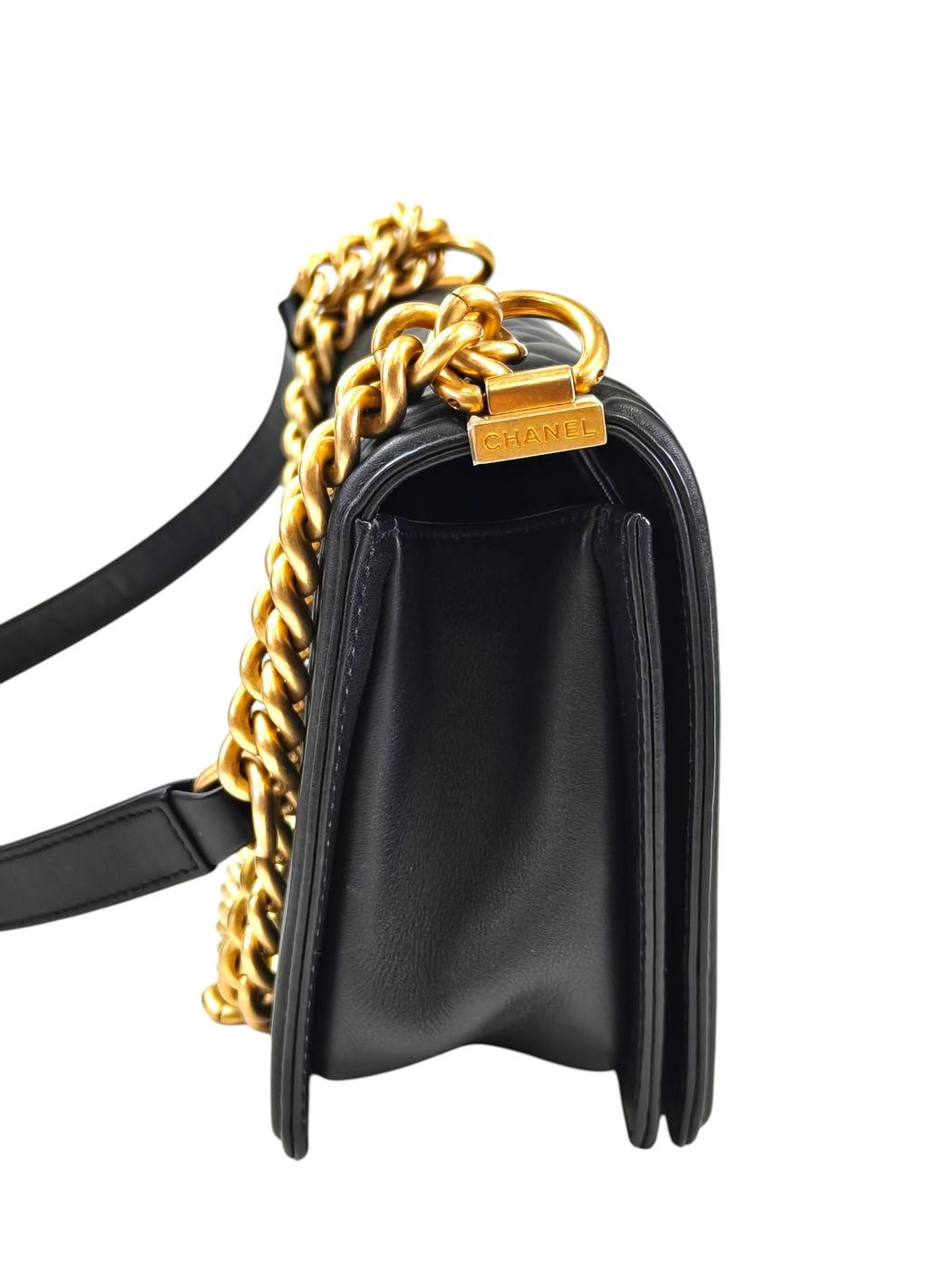 CHANEL シャネル ボーイシャネル 2002年製 ショルダーバッグ ブラック  管理番号：11597