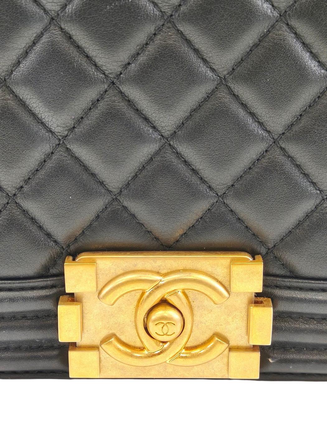 CHANEL シャネル ボーイシャネル 2002年製 ショルダーバッグ ブラック  管理番号：11597