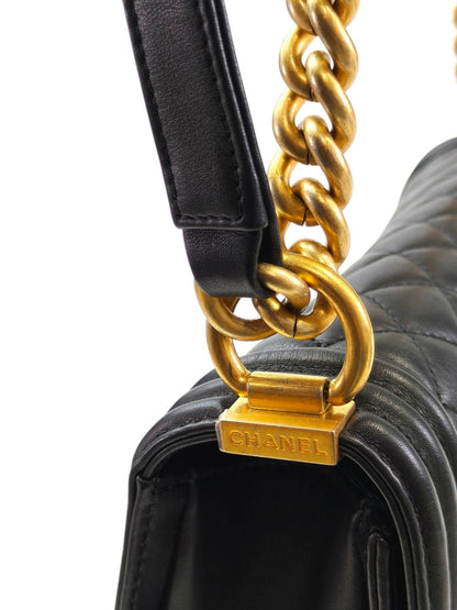 CHANEL シャネル ボーイシャネル 2002年製 ショルダーバッグ ブラック  管理番号：11597