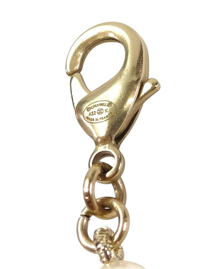 CHANEL シャネル ココマーク 2002年製 フェイクパール ネックレス ゴールド 管理番号：11612