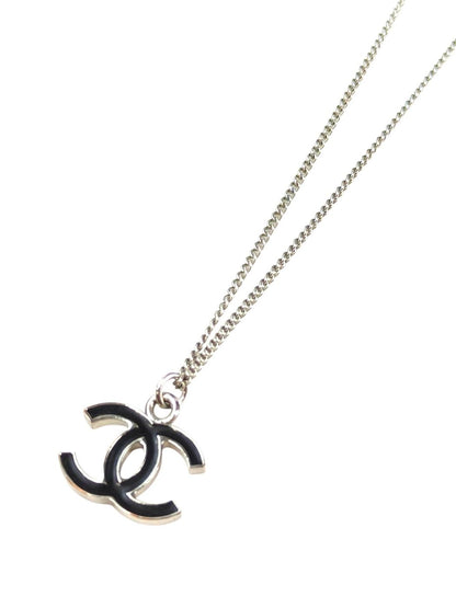 CHANEL シャネル ココマーク ペンダント 2006年製 ネックレス ブラック×シルバー 管理番号：11617