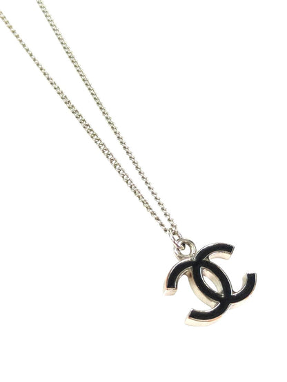CHANEL シャネル ココマーク ペンダント 2006年製 ネックレス ブラック×シルバー 管理番号：11617
