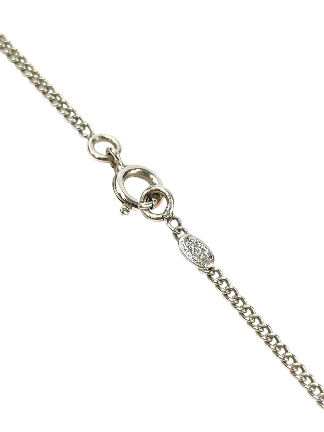 CHANEL シャネル ココマーク ペンダント 2006年製 ネックレス ブラック×シルバー 管理番号：11617