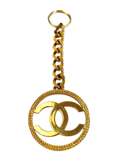 CHANEL シャネル ラウンド ココマーク コメ有 1993年製 キーホルダー ゴールド  管理番号：11642