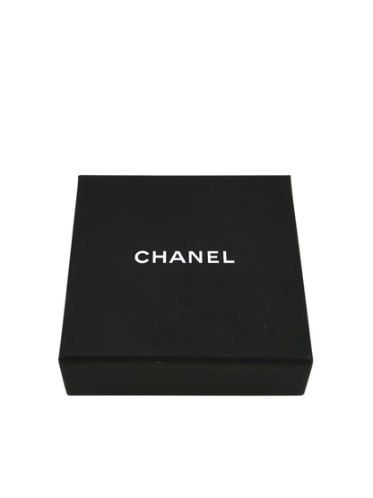 CHANEL シャネル ココマーク付き フープピアス デニム×ゴールド 管理番号：11652
