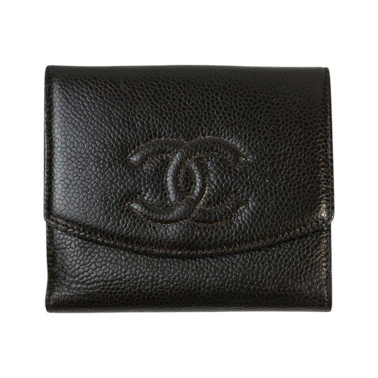 CHANEL Coco Mark W Hook 11 Series Bi-fold Wallet Brown Product number: 11666