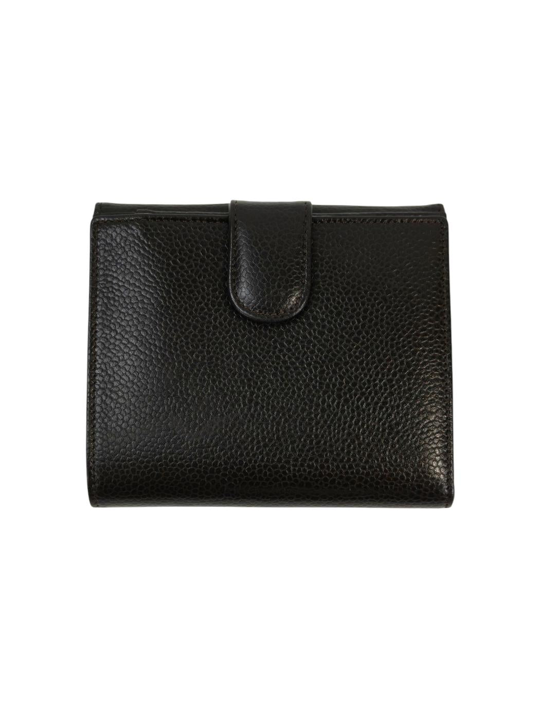 CHANEL シャネル ココマーク Wホック 11番台 二つ折り財布 ブラウン 管理番号：11666