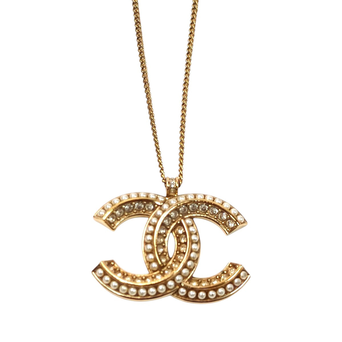 CHANEL シャネル ココマーク コメ有 2020年製 ネックレス ゴールド 管理番号：11674