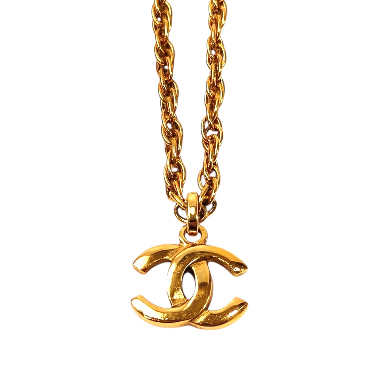 CHANEL シャネル ヴィンテージココマークチェーンネックレス ゴールド 管理番号：11675