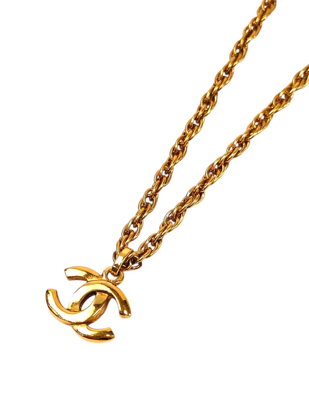 CHANEL シャネル ヴィンテージココマークチェーンネックレス ゴールド 管理番号：11675