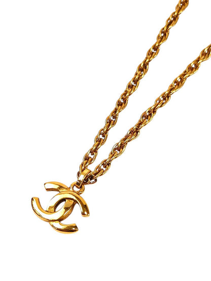 CHANEL シャネル ヴィンテージココマークチェーンネックレス ゴールド 管理番号：11675