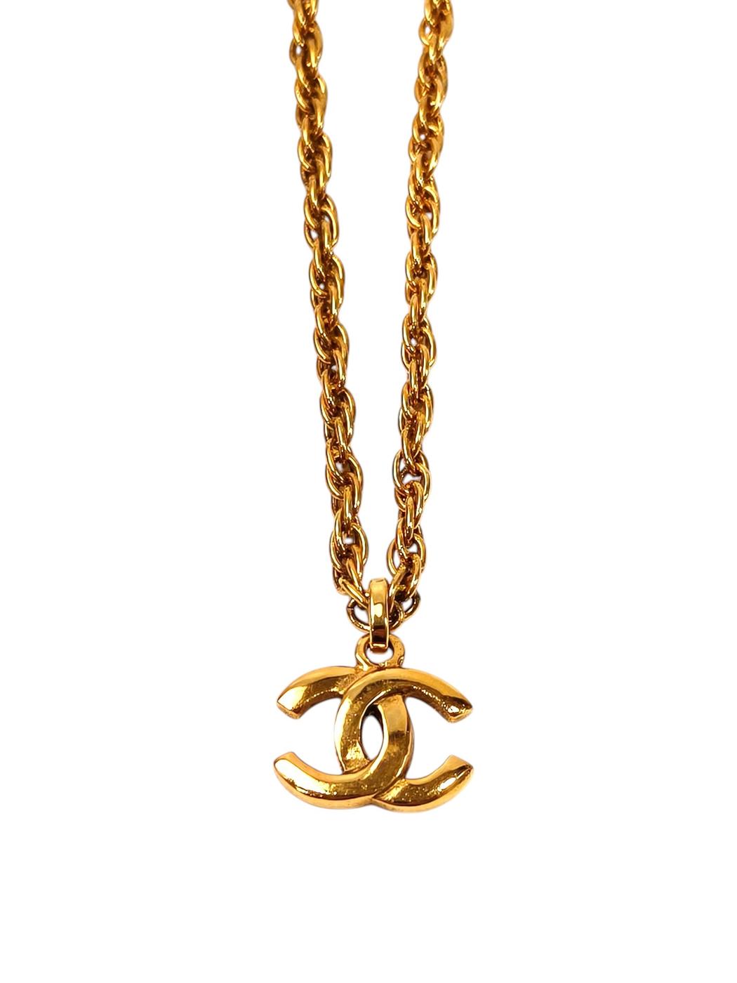 CHANEL シャネル ヴィンテージココマークチェーンネックレス ゴールド 管理番号：11675