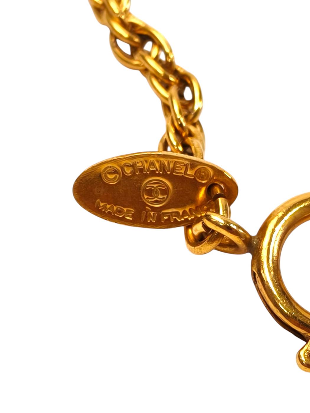 CHANEL シャネル ヴィンテージココマークチェーンネックレス ゴールド 管理番号：11675