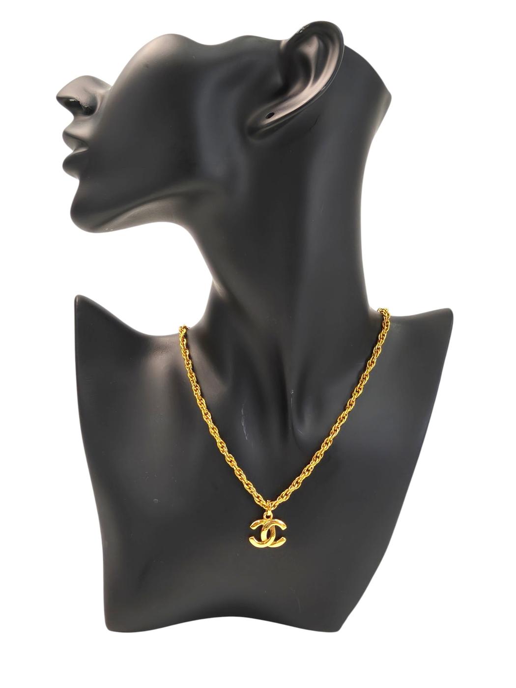 CHANEL シャネル ヴィンテージココマークチェーンネックレス ゴールド 管理番号：11675