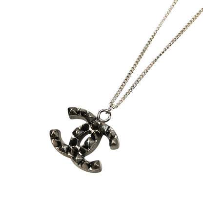 CHANEL Coco Mark 2003 Necklace with Comment Black Management number: 11676