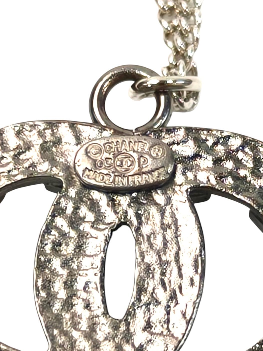 CHANEL Coco Mark 2003 Necklace with Comment Black Management number: 11676