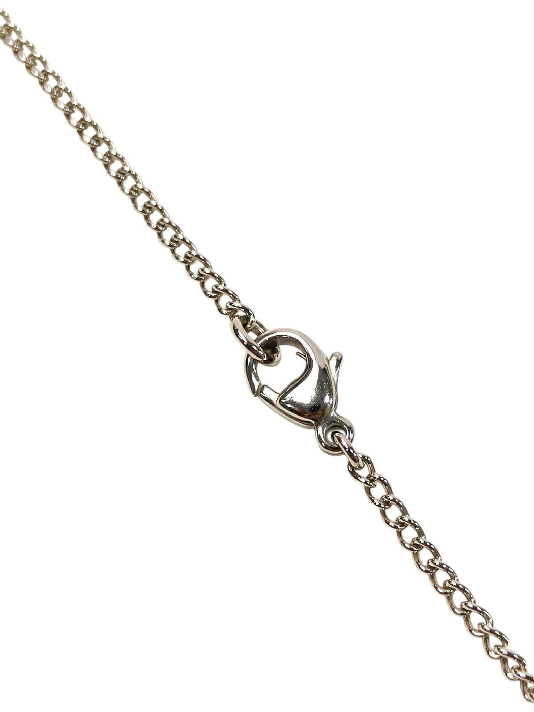CHANEL シャネル ココマーク カラーストーン 2007年製 ネックレス シルバー 管理番号：11678