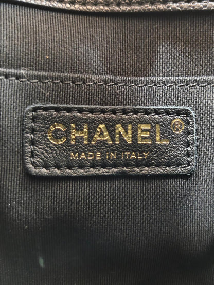 CHANEL シャネル マトラッセ ココマーク マルチポケット リュック ブラック 管理番号：11693