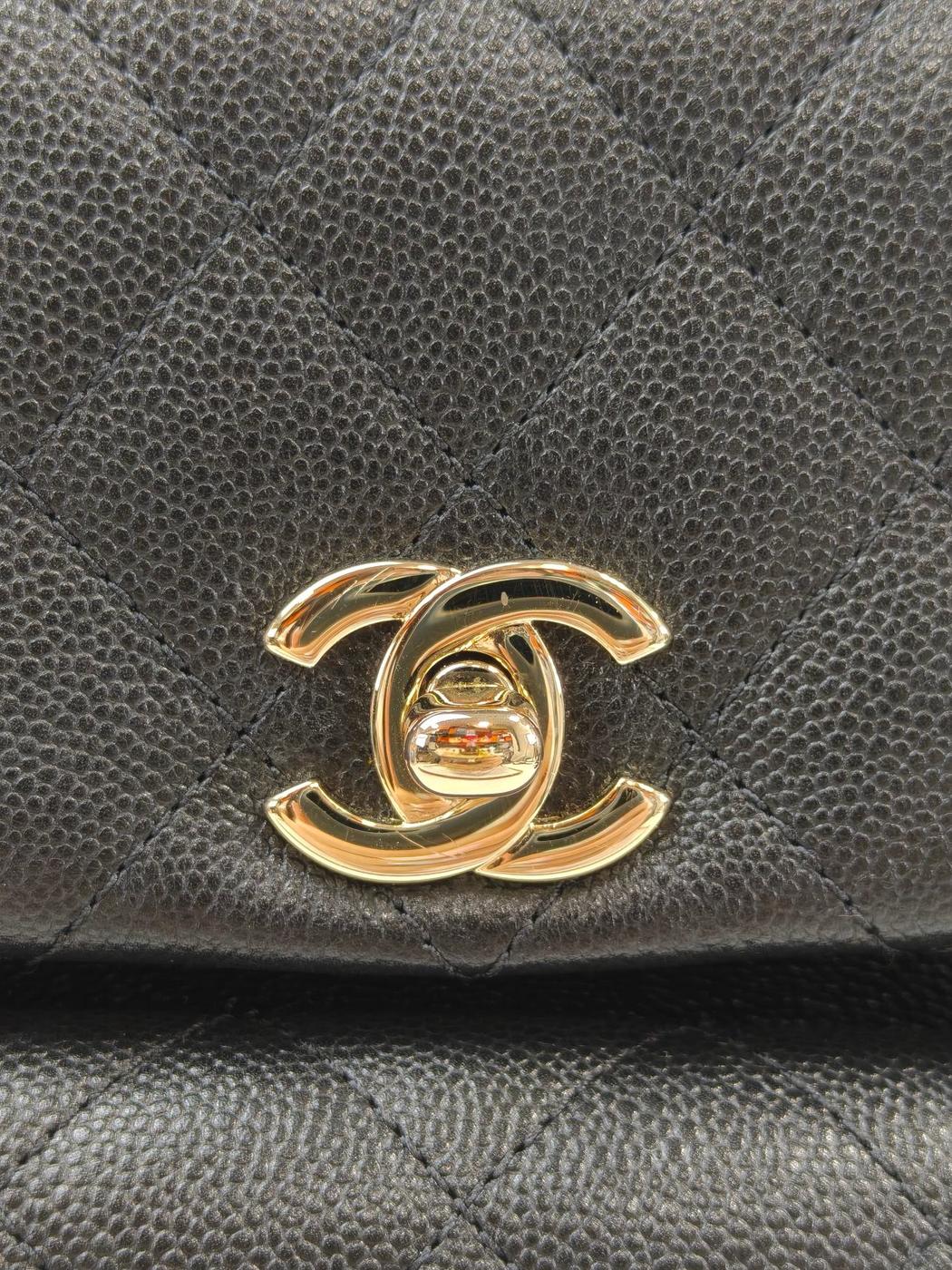 CHANEL シャネル マトラッセ ココマーク マルチポケット リュック ブラック 管理番号：11693