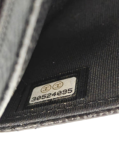 CHANEL シャネル マトラッセチェーンウォレット チェーンショルダーバッグ ブラック×ゴールド 管理番号：11695