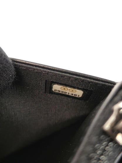 CHANEL シャネル ボーイシャネル チェーンウォレット チェーンショルダーバッグ ブラック 管理番号：11714