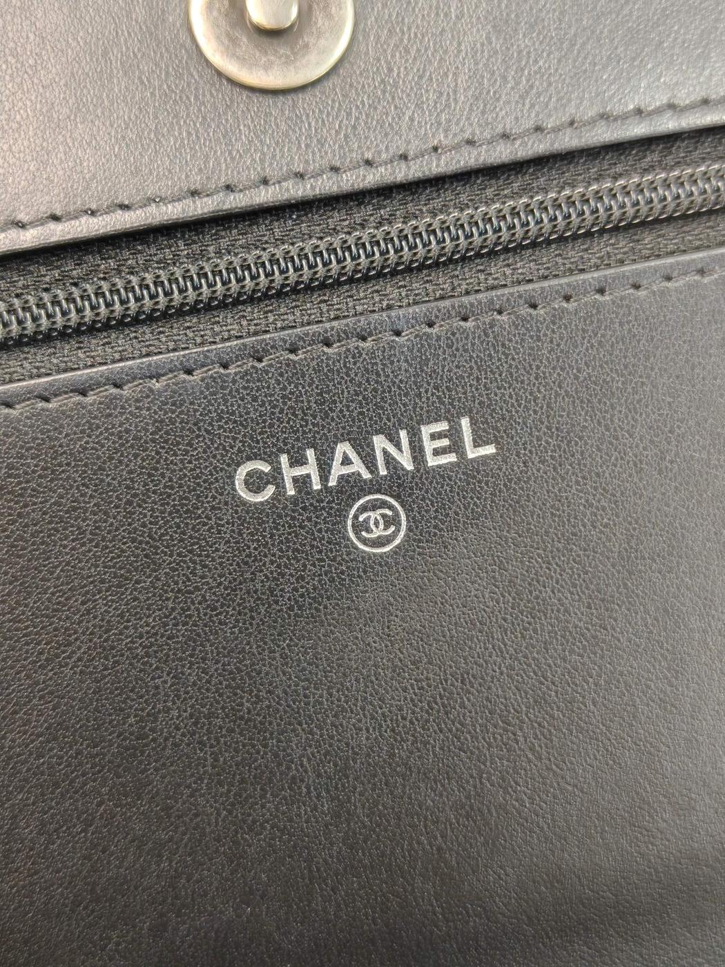CHANEL シャネル ボーイシャネル チェーンウォレット チェーンショルダーバッグ ブラック 管理番号：11714