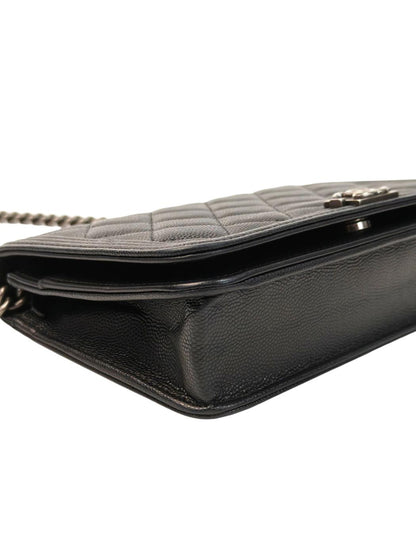CHANEL シャネル ボーイシャネル チェーンウォレット チェーンショルダーバッグ ブラック 管理番号：11714